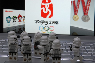 Illustration for article titled Imperial Sportstroopers Invade the Beijing Olympics